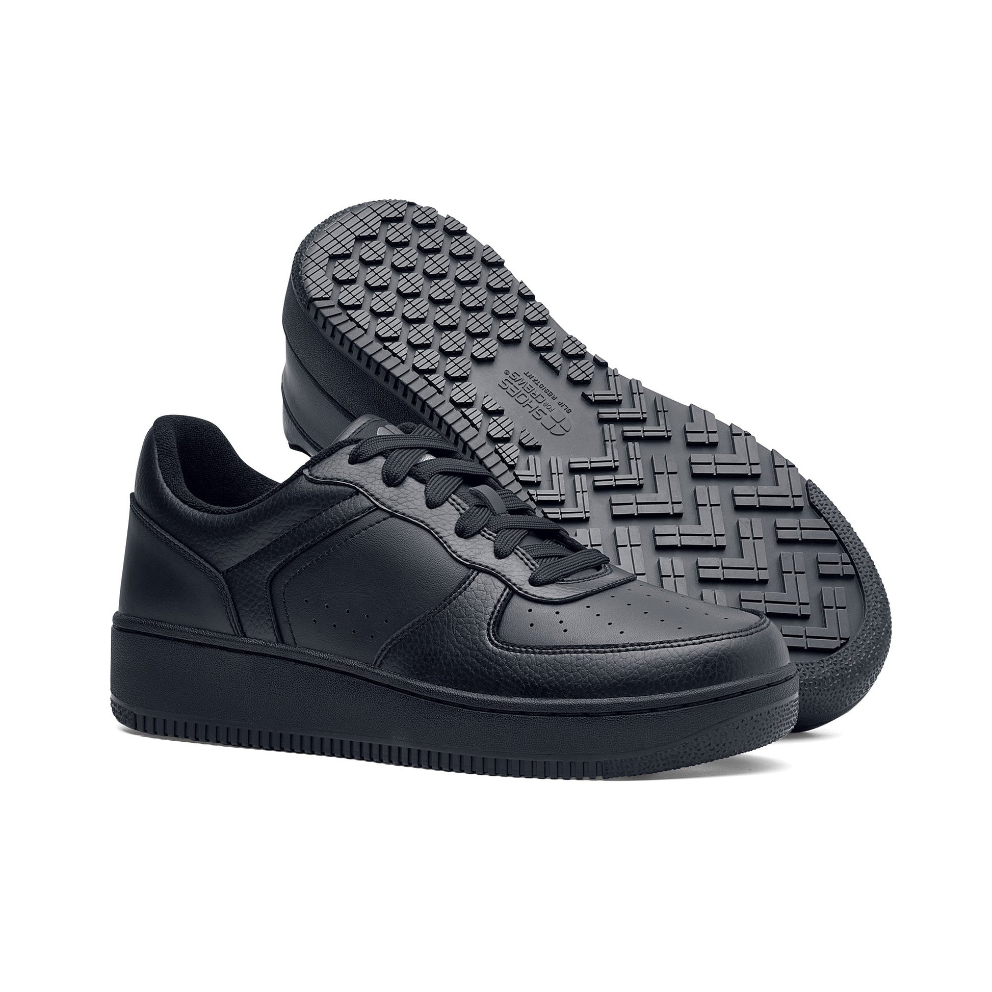Shoes For Crews Holcombe zwarte werksneakers met antislip zool